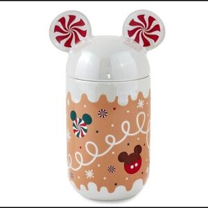 Hallmark 2024 Disney Gingerbread Mickey Holiday Coffee Cup with Sound New